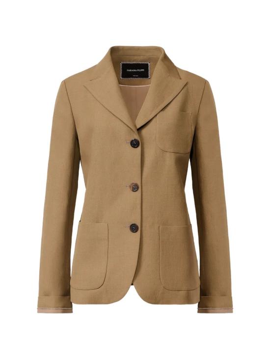 26SS 파비아나 필리피 플루이드 린넨·비스코스 재킷 GCD276F662 D5441275 Green