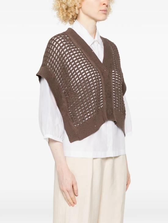 26SS 페세리코 가디건 A99075F07 09110151 Brown - PESERICO