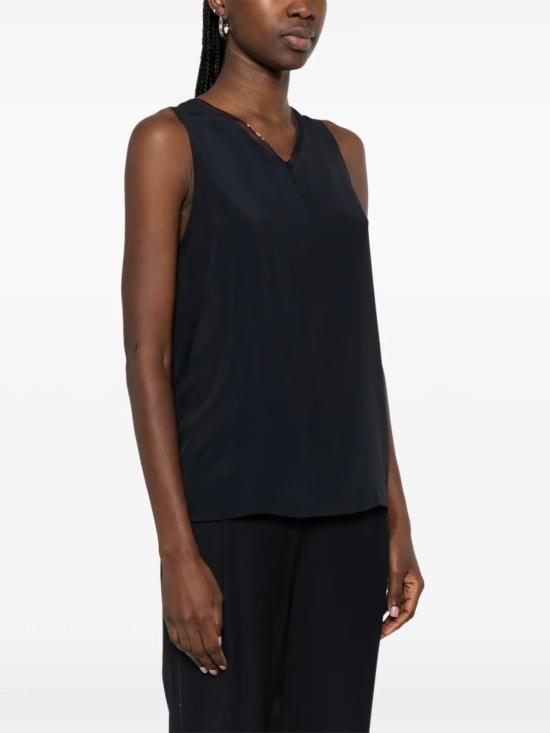26SS 파비아나 필리피 크레이프 드 신 탱크탑 TPD266F295 L7755146 Blue - FABIANA FILIPPI