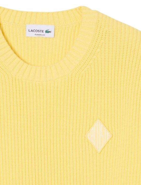 26SS 라코스테 긴팔 티셔츠 AH0616 107 GIALLO YELLOW - LACOSTE