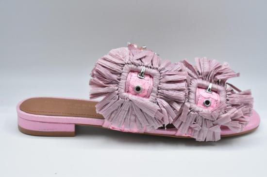 26SS 커트가이거 로퍼 RAFFIA BUCLE FAT PINK