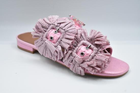26SS 커트가이거 로퍼 RAFFIA BUCLE FAT PINK - KURT GEIGER