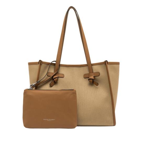 26SS 마르첼라 토트백 BS6849COMMCNVSE 13932 CORDA CUOIO CARAMEL - MARCELLA
