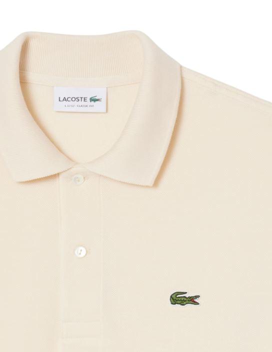 26SS 라코스테 클래식 핏 피케 폴로 셔츠 L1212 056 PANNA CREAM - LACOSTE