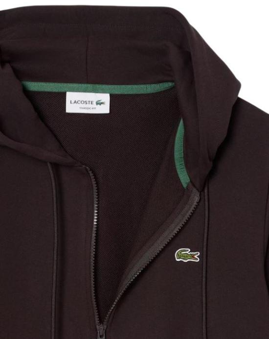 26SS 라코스테 긴팔 티셔츠 SH9809 3LA MARRONE BROWN - LACOSTE