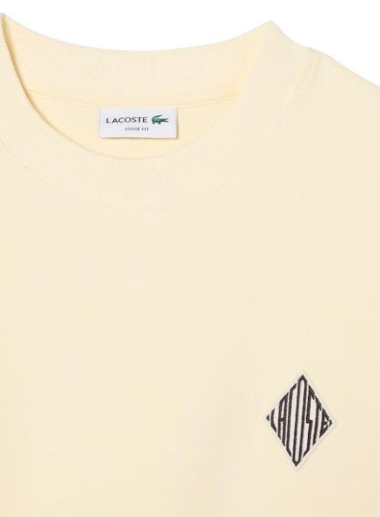 26SS 라코스테 긴팔 티셔츠 SH0035 S7G PANNA CREAM - LACOSTE