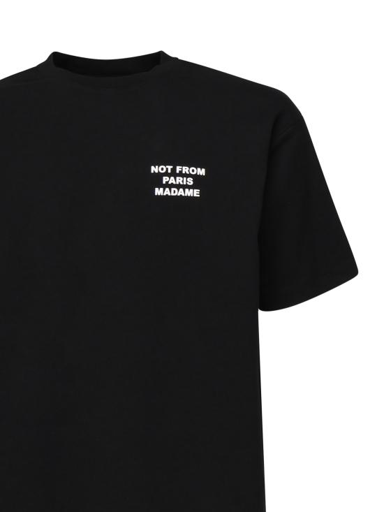 26SS 드롤드무슈 반팔 티셔츠 PERMTS203CO002 BL Black - DROLE DE MONSIEUR