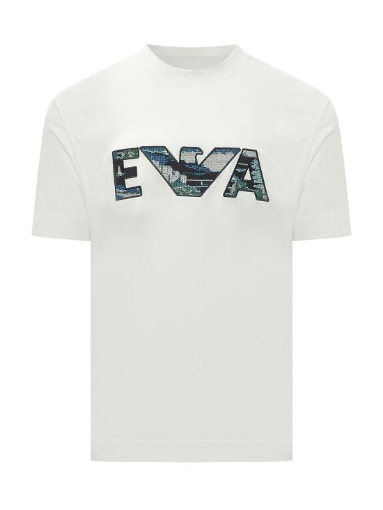 26SS 엠포리오 아르마니 반팔 티셔츠 EM005278AF13747 U0003 OFF WHITE