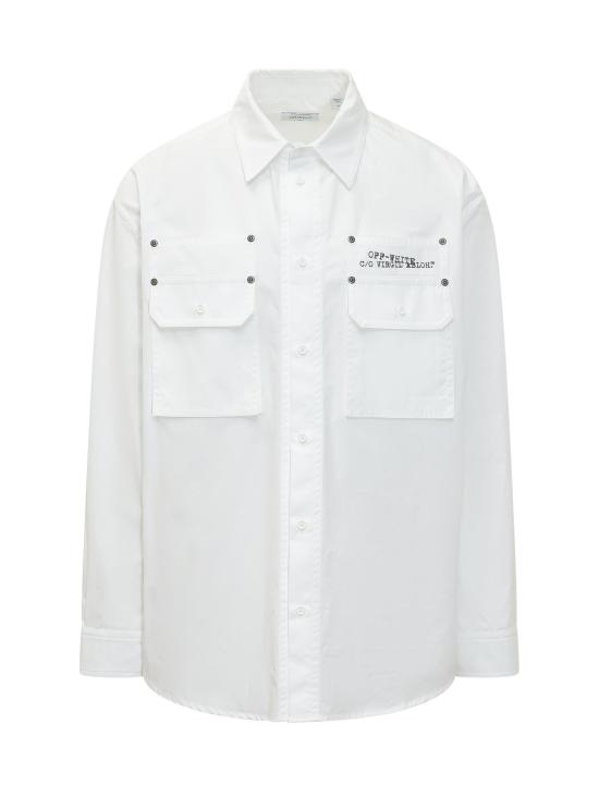 26SS 오프화이트 셔츠 OMGE04VS26FAB001 1000 WHITE
