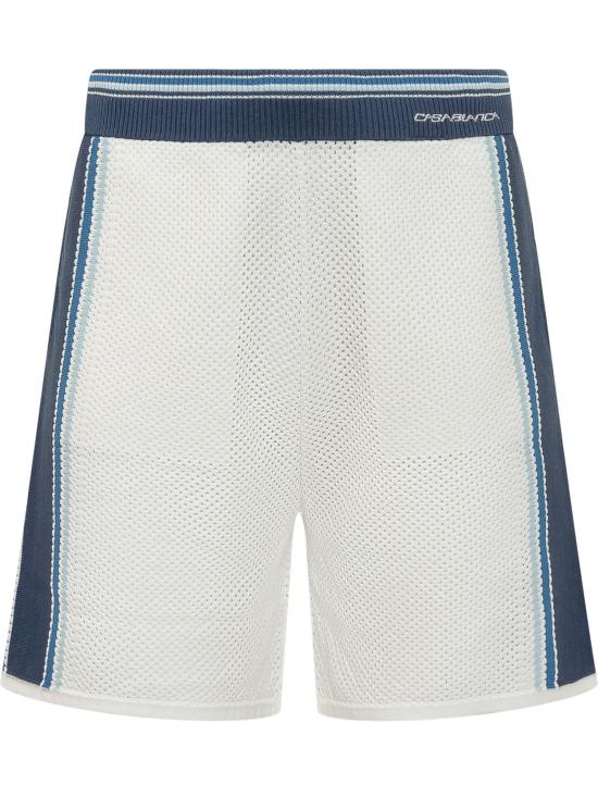 26SS 카사블랑카 숏팬츠 MSS26KW1306 01 WHITE BLUE