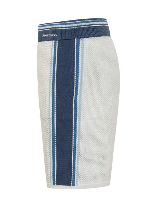 26SS 카사블랑카 숏팬츠 MSS26KW1306 01 WHITE BLUE - CASABLANCA