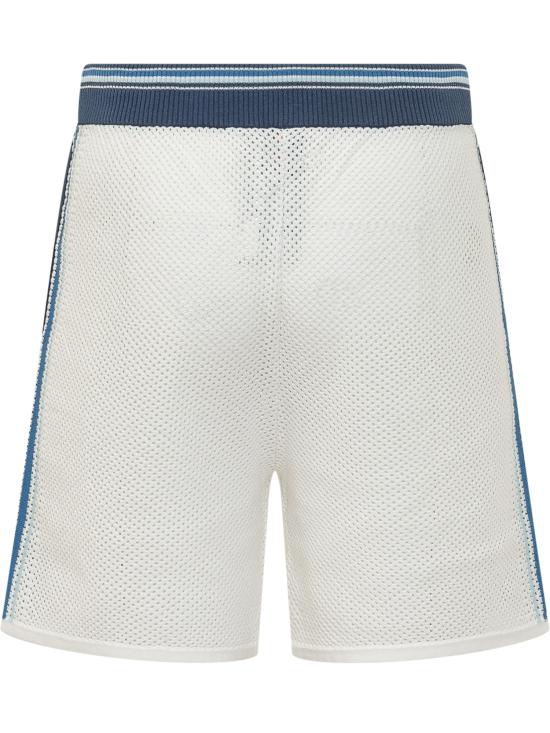 26SS 카사블랑카 숏팬츠 MSS26KW1306 01 WHITE BLUE - CASABLANCA