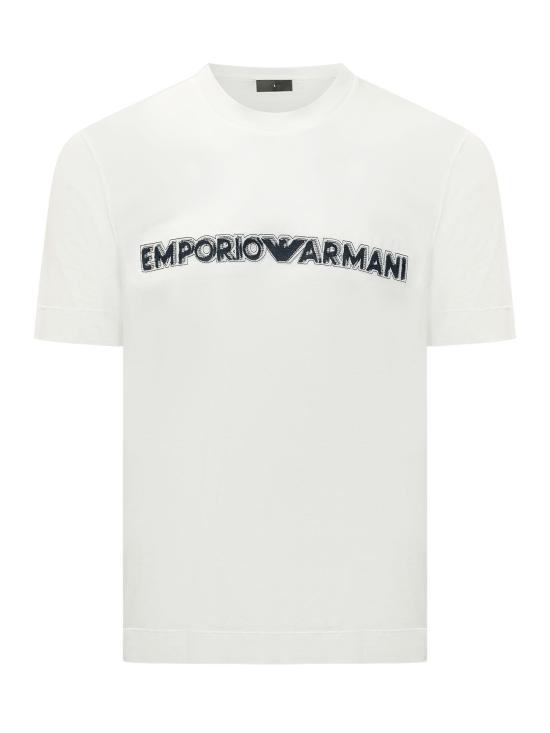 26SS 엠포리오 아르마니 반팔 티셔츠 EM004520AF13747 U0003 OFF WHITE