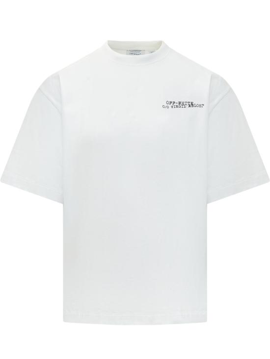 26SS 오프화이트 반팔 티셔츠 44MAA120S26J00 K100 WHITE