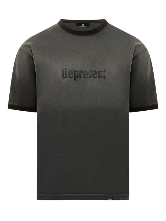 26SS 리프레젠트 반팔 티셔츠 MLM100721 04 STAINED BLACK