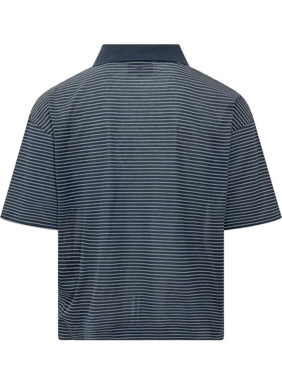26SS 아미 폴로 티셔츠 UPL422JE0212 A044 ENCRE BLANC - AMI