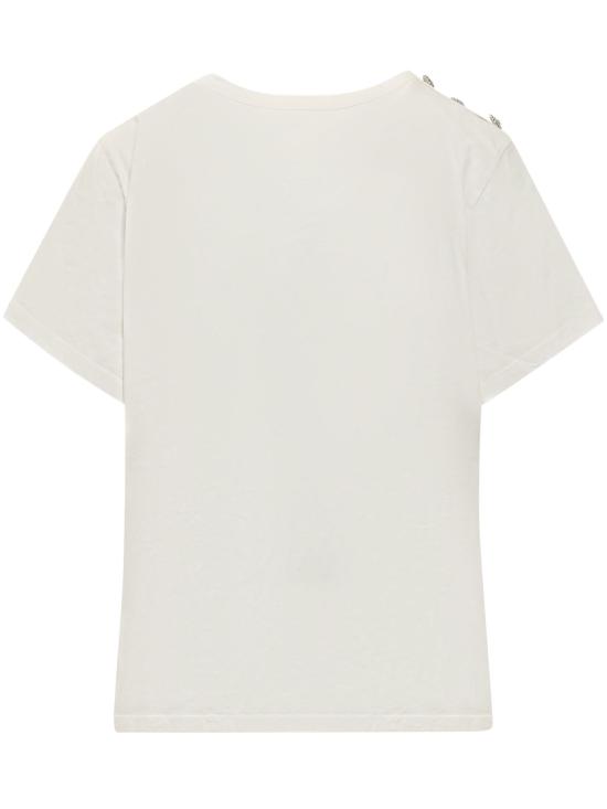 26SS 바쉬 반팔 티셔츠 1E26ELME 0101 ECRU - BA&SH