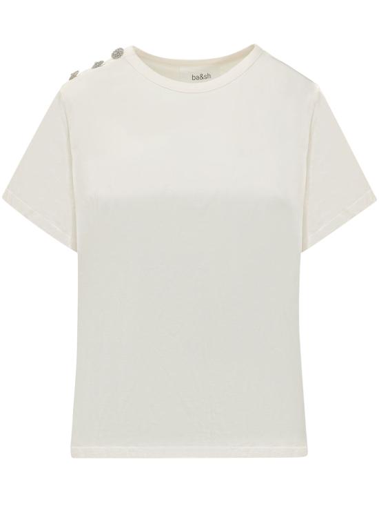 26SS 바쉬 반팔 티셔츠 1E26ELME 0101 ECRU