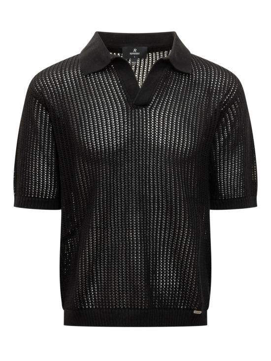 26SS 리프레젠트 폴로 티셔츠 MLM100725 01 JET BLACK