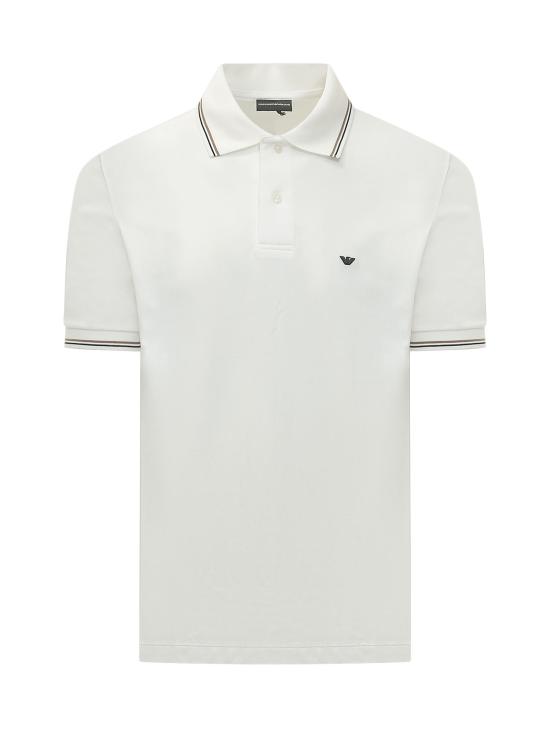 26SS 엠포리오 아르마니 폴로 티셔츠 EM004606AF23090 U0003 OFF WHITE