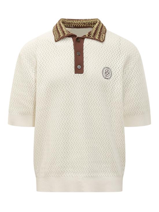 26SS 드롤드무슈 폴로 티셔츠 KPO206CO292 OW OFF WHITE