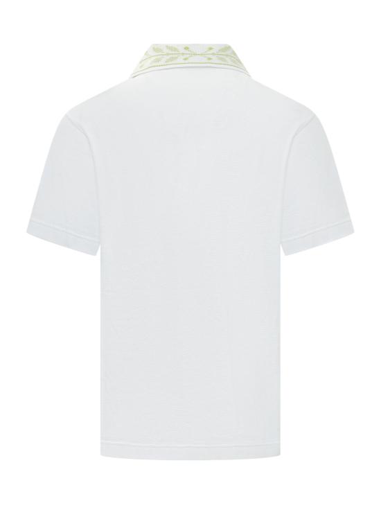 26SS 카사블랑카 폴로 티셔츠 MSS26JTP499 01 BRIGHT WHITE - CASABLANCA