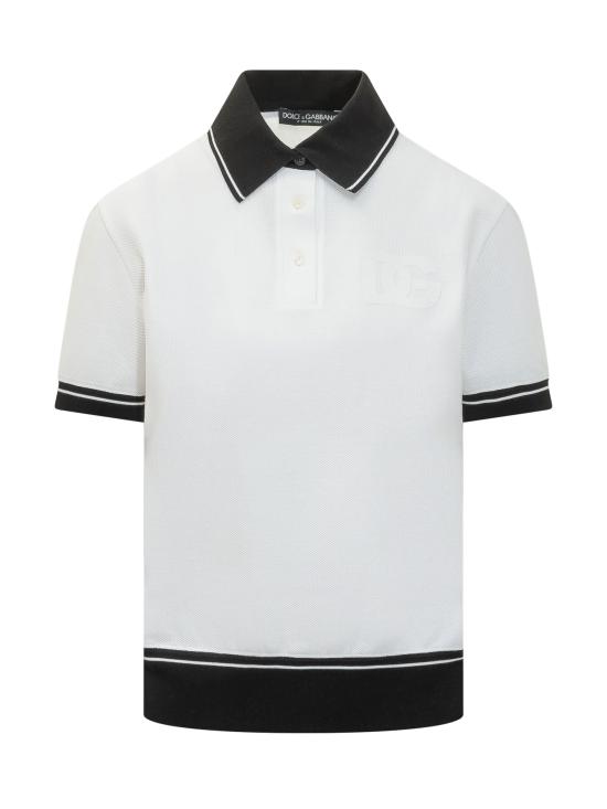 26SS 돌체앤가바나 폴로 티셔츠 F8V33ZGDDMH W0800 BIANCO OTTICO