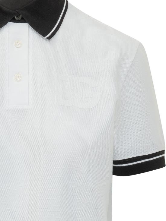 26SS 돌체앤가바나 폴로 티셔츠 F8V33ZGDDMH W0800 BIANCO OTTICO - DOLCE & GABBANA