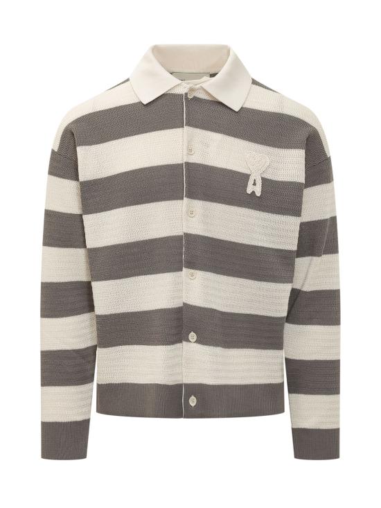 26SS 아미 긴팔 셔츠 HKC390KN0153 A152 BLANC CREME CARBONE