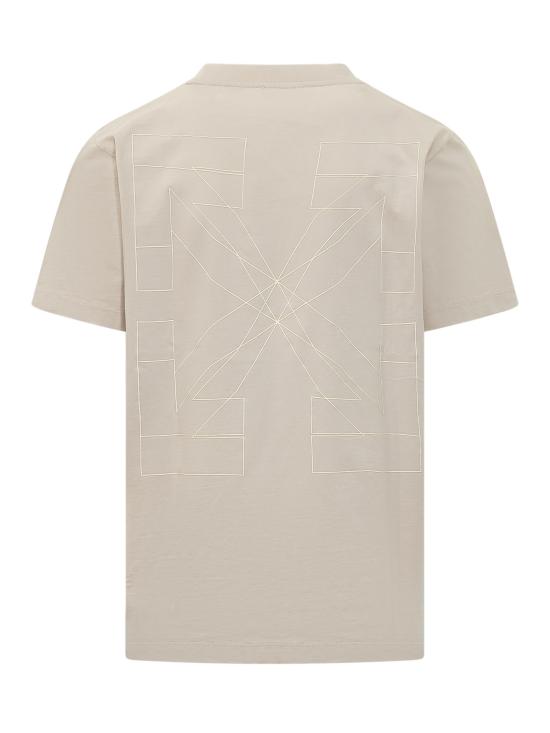 26SS 오프화이트 반팔 티셔츠 44MAA027S26J00 3270 PUMICE STONE - OFF WHITE