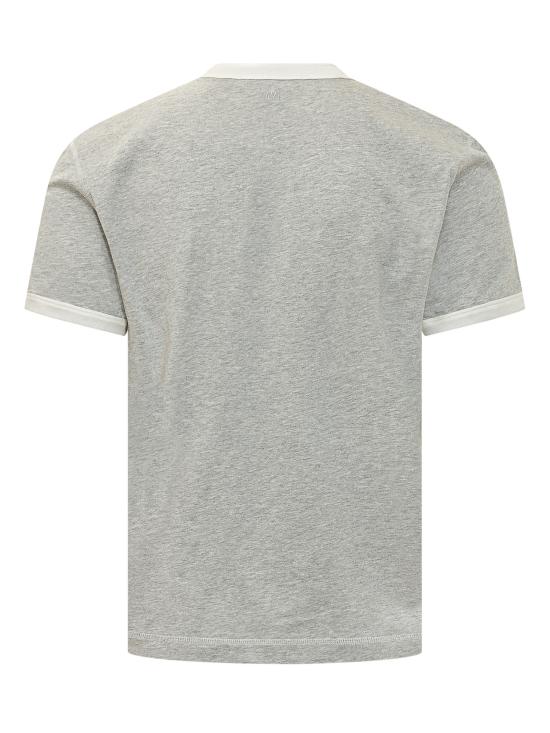 26SS 아미 반팔 티셔츠 UTS371724 A079 GRIS CHINE BLANC CREME - AMI