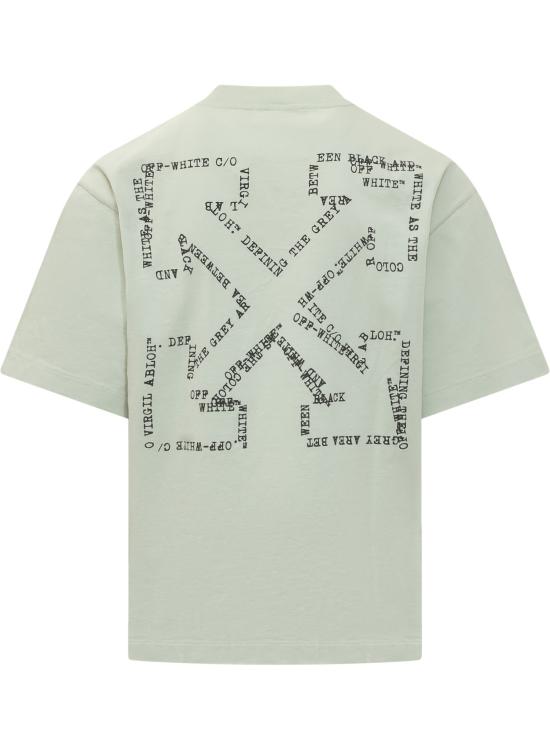 26SS 오프화이트 반팔 티셔츠 44MAA120S26J00 S330 FADE OUT MINT - OFF WHITE