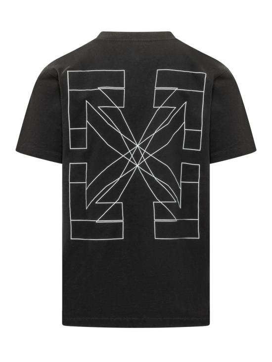 26SS 오프화이트 반팔 티셔츠 44MAA027S26J00 3001 BLACK - OFF WHITE