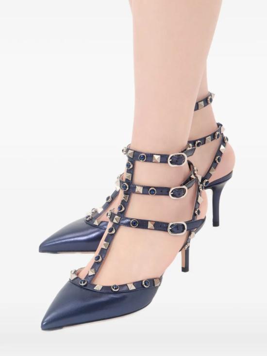 26SS 발렌티노 가라바니 힐/펌프스 WS0375ELQ F8Y PURPLISH NAVY INDIGO - VALENTINO GARAVANI