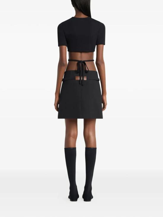 26SS 쿠레쥬 탑 226JTS256JS0203 9999 BLACK - COURREGES