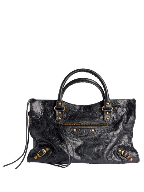 26SS 발렌시아가 르 시티 미디움 백 823058 210F6 1000 BLACK