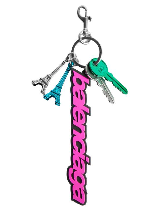 26SS 발렌시아가 키링 866910 2ACGZ 5564 PINK BLACK