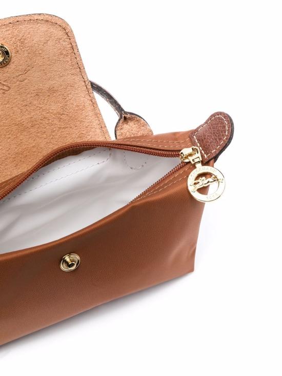 26SS 롱샴 르 플리아쥬 오리지널 핸들 파우치 34175089 504 Brandy - LONGCHAMP