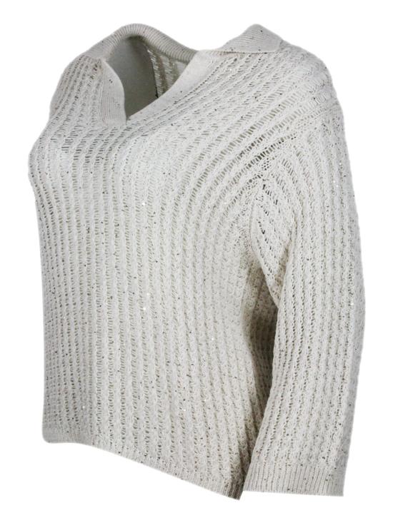 26SS 안토넬리 피렌체 스웨터 GERBERA41770Q 40809 Burro - ANTONELLI FIRENZE