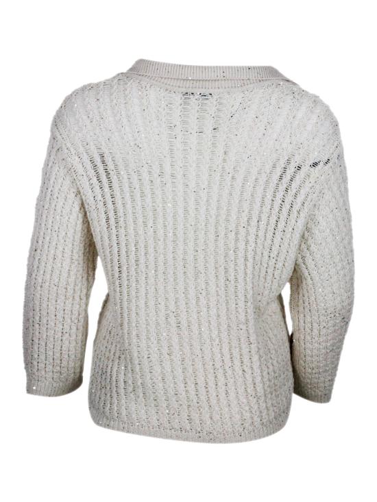 26SS 안토넬리 피렌체 스웨터 GERBERA41770Q 40809 Burro - ANTONELLI FIRENZE