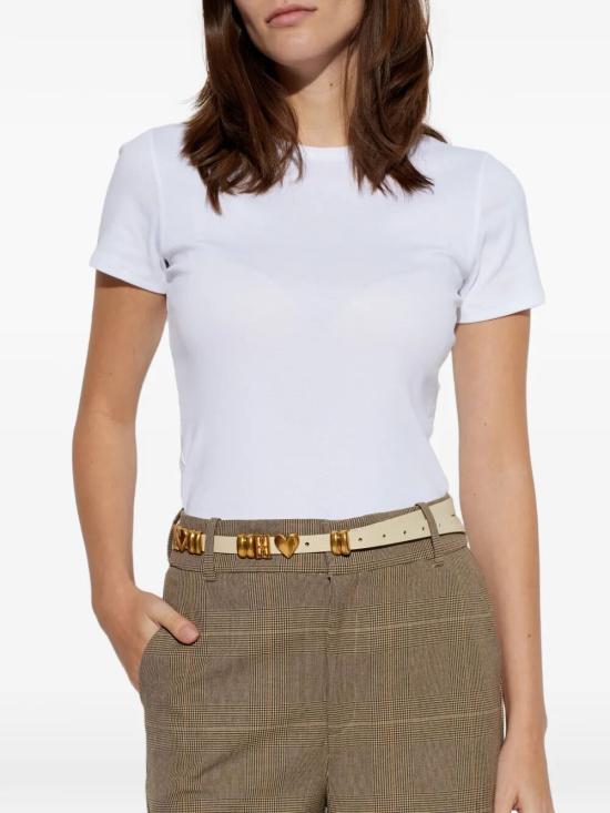 26SS 바이말렌비거 벨트 103982 12B VANILLA CREAM - BY MALENE BIRGER