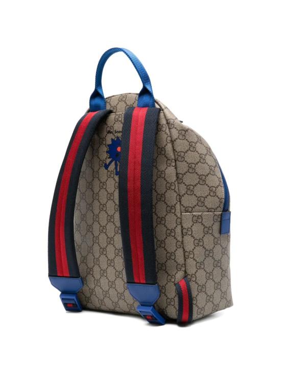 26SS [키즈] 구찌 백팩 851222 FAFO8 9857 BEIGE EBONY MULTICOLOR - GUCCI