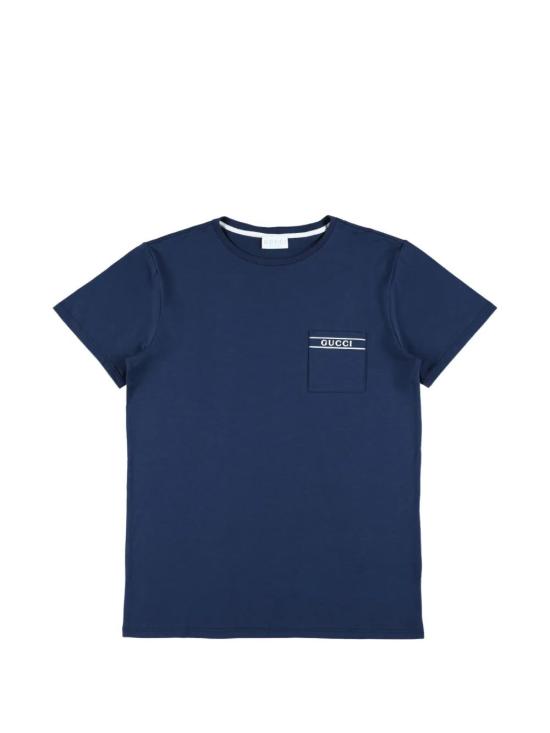 26SS [키즈] 구찌 티셔츠 854328 XJHNU 4087 PRUSSIAN BLUE WHITE