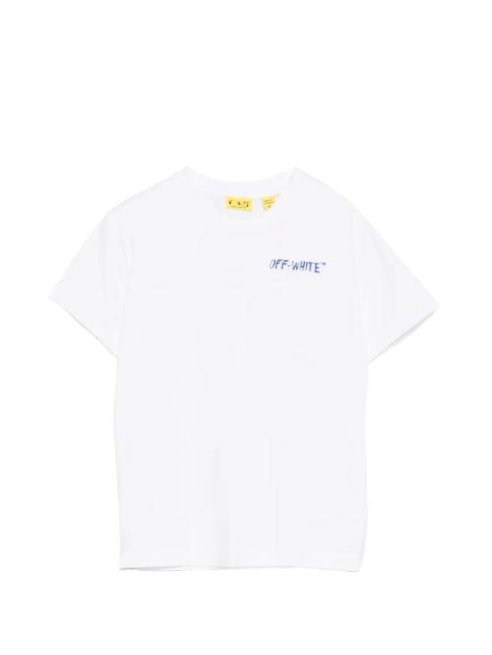26SS [키즈] 오프화이트 티셔츠 44BAA002S26J005 100 WHITE