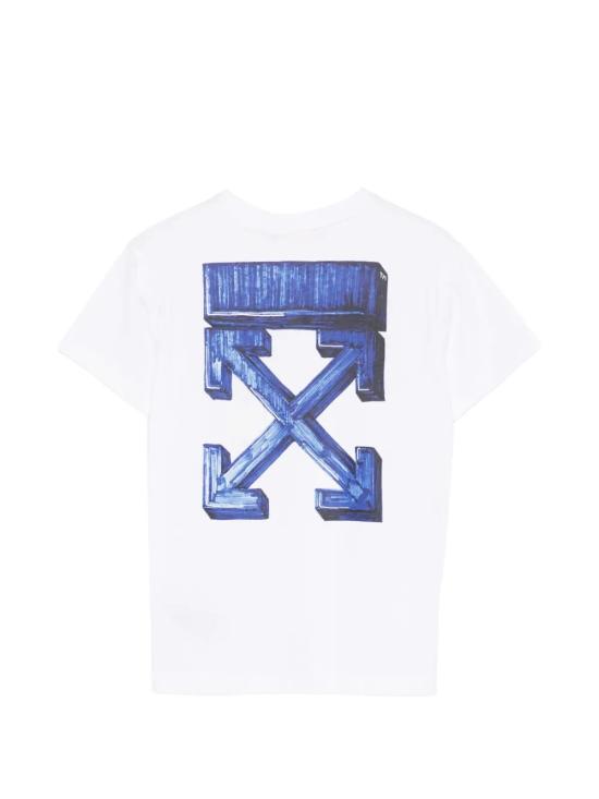 26SS [키즈] 오프화이트 티셔츠 44BAA002S26J005 100 WHITE - OFF WHITE