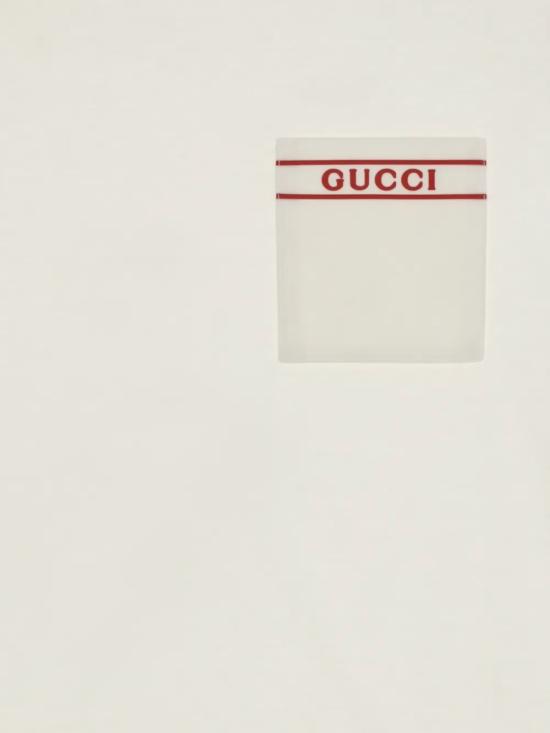 26SS [키즈] 구찌 티셔츠 854328 XJHNU 9035 NEW WHITE RED - GUCCI