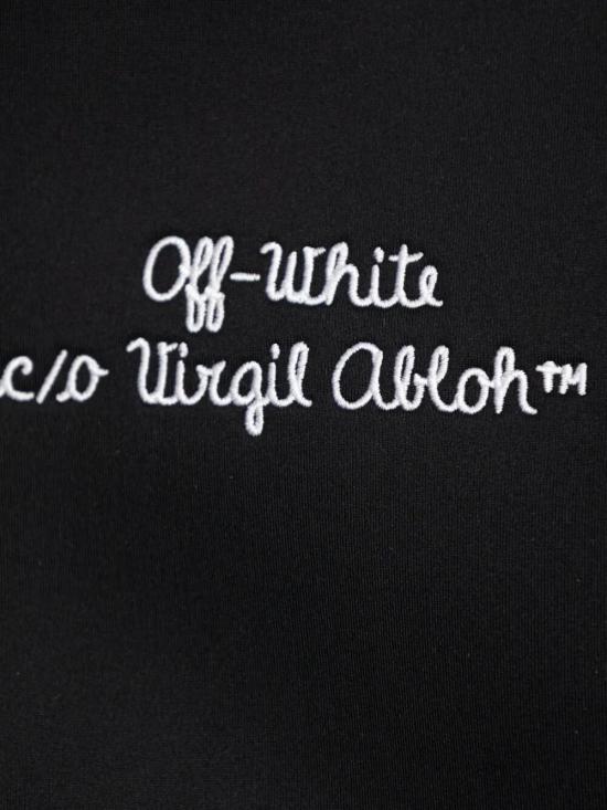 26SS [키즈] 오프화이트 봄버 자켓 44BEH001S26F001 001 BLACK - OFF WHITE