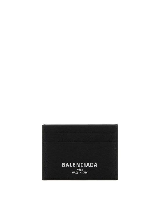 26SS 발렌시아가 로고 크레딧 카드 홀더 8066372ABV01000 Black
