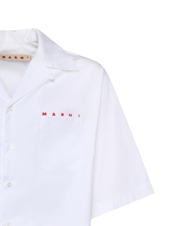 26SS 마르니 반팔 셔츠 CUMU0213PP USCT88LRW01 White - MARNI