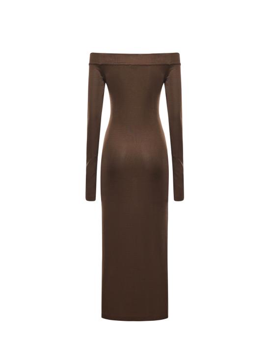 26SS 안다마네 미디 원피스 T190161A TJV155CHOCOLATE Brown - ANDAMANE